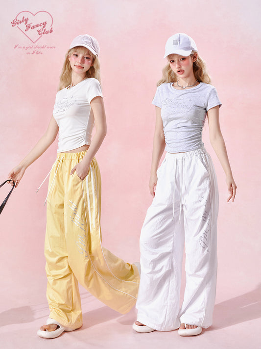 Sporty Relaxed Track Pants