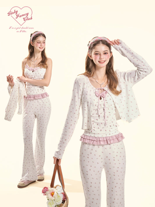 Spring Praise Floral Knit 3-Piece Set