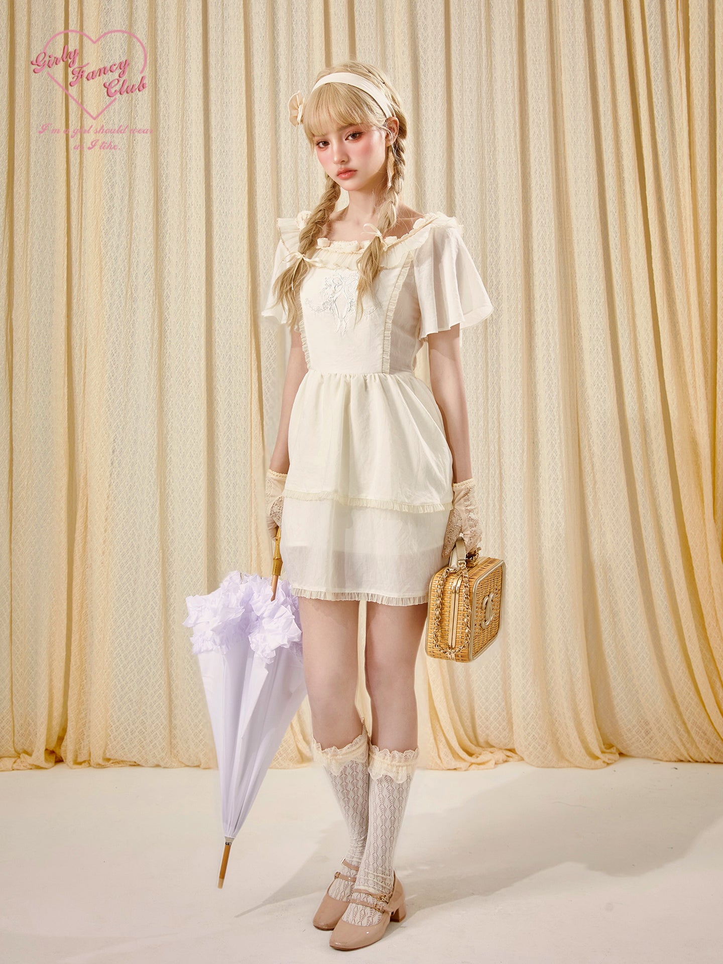Soft Beige Rayon Blend Mini Dress