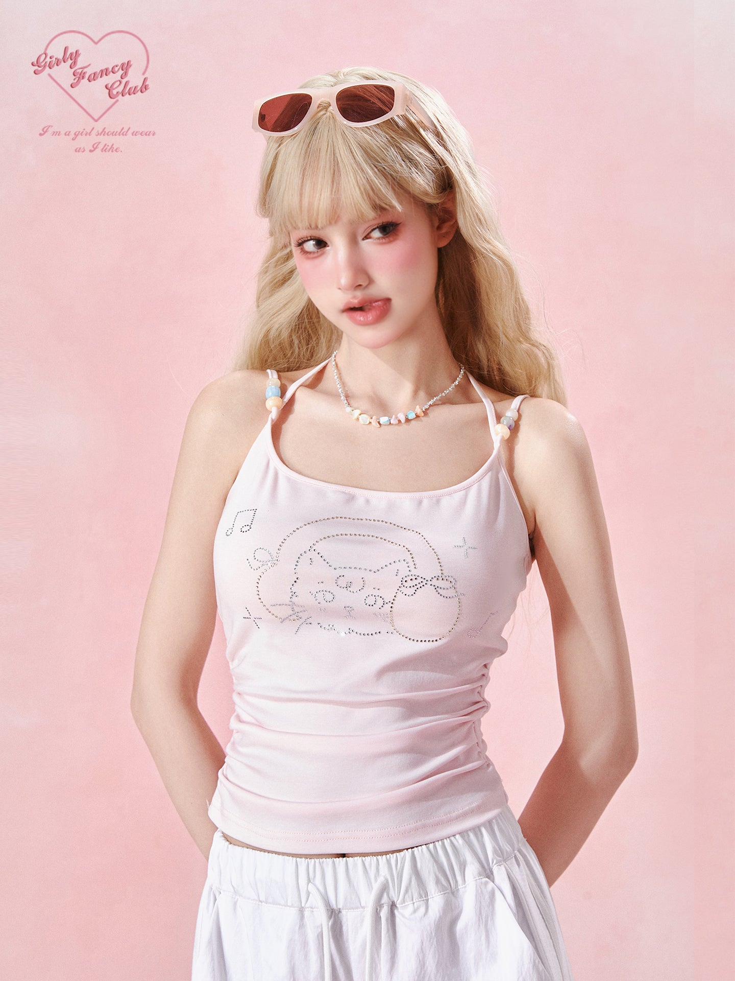 Pastel Soft Stretch Knit Cami Top