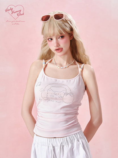 Pastel Soft Stretch Knit Cami Top