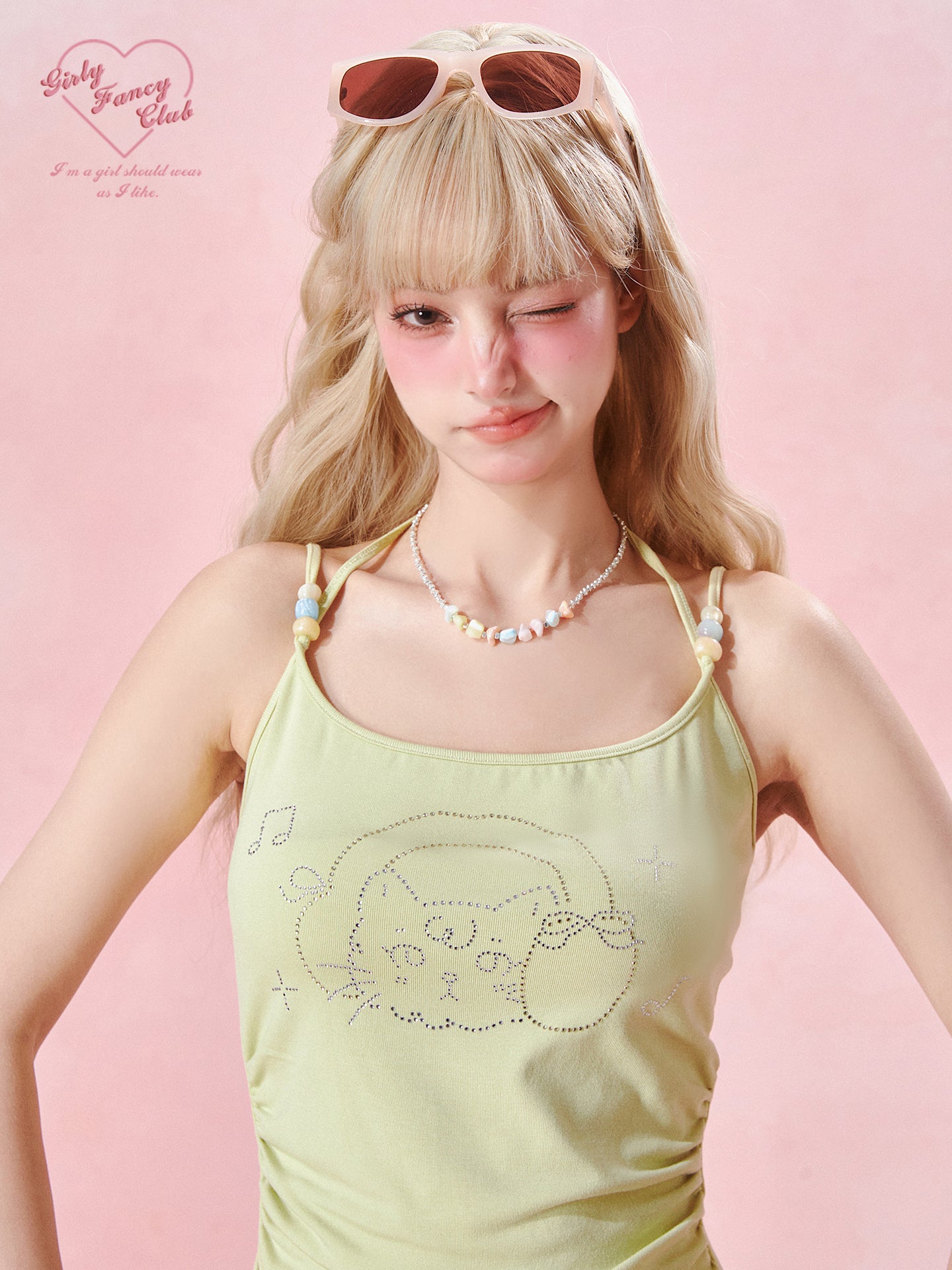 Pastel Soft Stretch Knit Cami Top