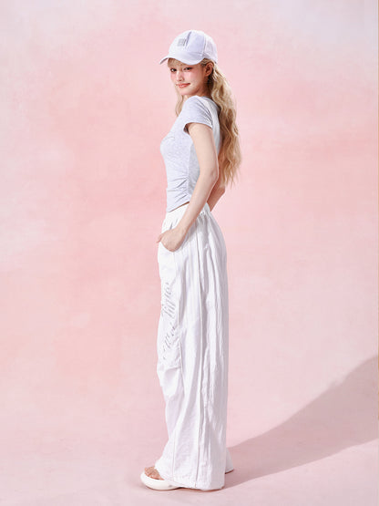 Sporty Relaxed Track Pants