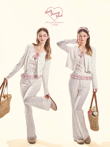 Spring Praise Floral Knit 3-Piece Set