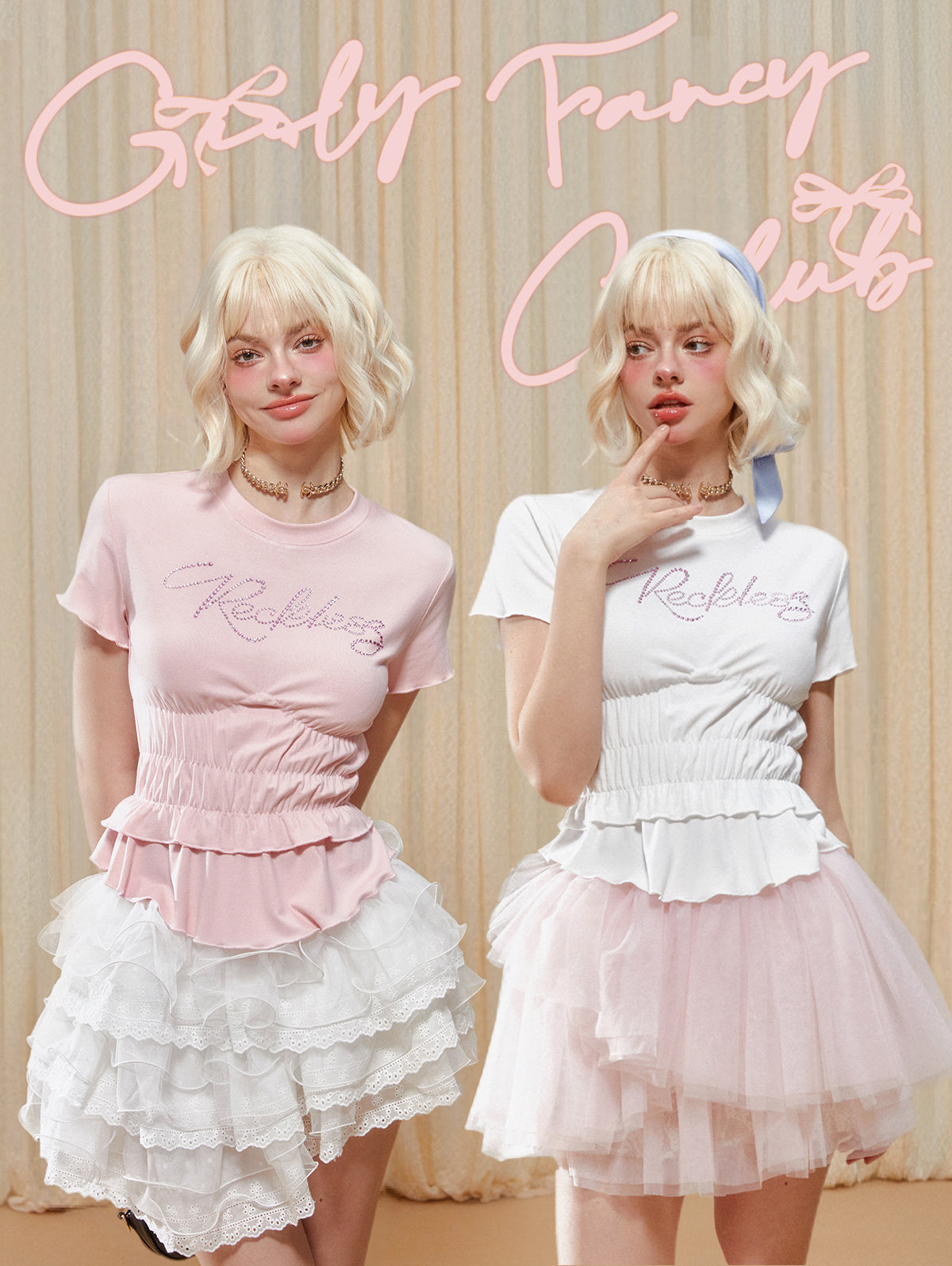 Soft Pink Cropped Knit Tee